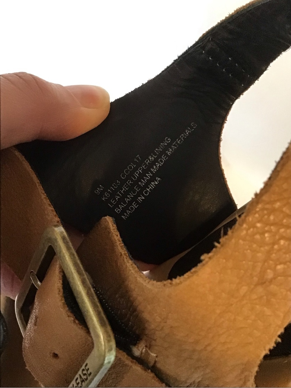 Kork-Ease Women's Two-Tone Leather MYAKKA Block Heel Sandals - Black & Tan 9 - Picture 7 of 7